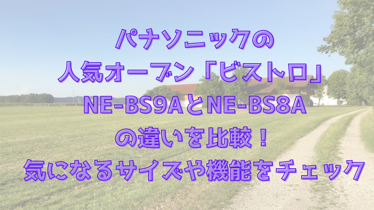 パナソニックの 人気オーブンビストロ NE-BS9AとNE-BS8Aの 違いを比較！ 気になるサイズや機能をチェック